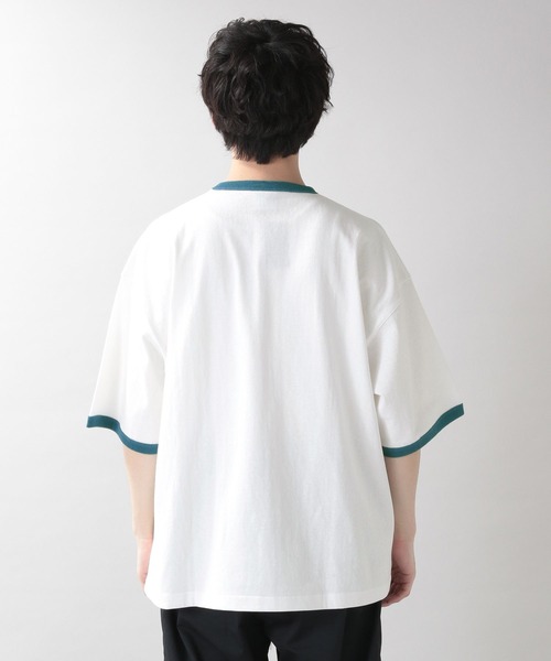 SIGNAL SPORTS(シグナルスポーツ)の「【SIGNAL SPORTS】リンガープリントTシャツ(Tシャツ/カットソー・メンズ・ホワイト/ライトブルー/イエロー・MEDIUM/LARGE)」の17枚目の写真