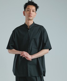 ADAM ET ROPE' | 【TOOLIGHT】TC バンドカラーシャツ/セットアップ対応/超軽量/ストレッチ性/吸水速乾性/イージーケア(シャツ/ブラウス)