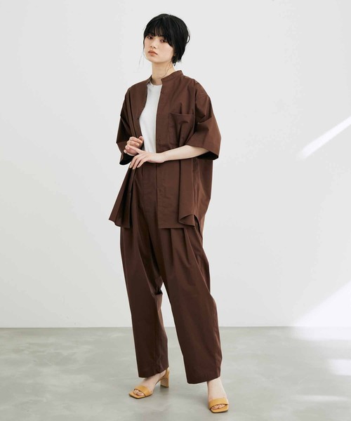 adam et Rope セットアップ　バンドカラーシャツ／パンツ ADAM ET ROPE'（アダムエロペ）の「【TOOLIGHT】TC バンドカラー