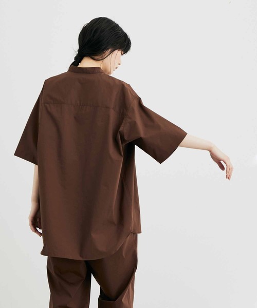 adam et Rope セットアップ　バンドカラーシャツ／パンツ ADAM ET ROPE'（アダムエロペ）の「【TOOLIGHT】TC バンドカラー