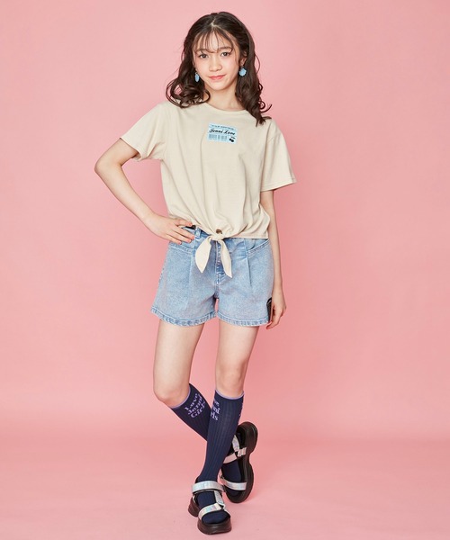 JENNI love(ジェニィラブ)の「ガーリーロゴハイソックス(ソックス/靴下・キッズ・ブラック/ネイビー/グレー・19-21cm/22-24cm)」の8枚目の写真
