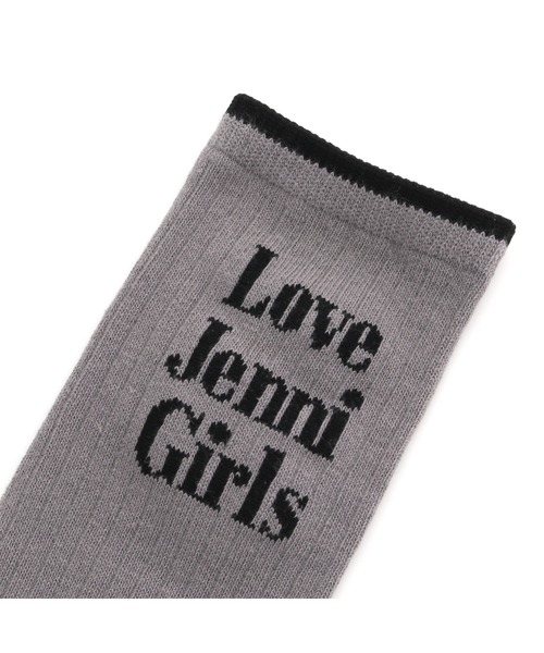 JENNI love(ジェニィラブ)の「ガーリーロゴハイソックス(ソックス/靴下・キッズ・ブラック/ネイビー/グレー・19-21cm/22-24cm)」の11枚目の写真