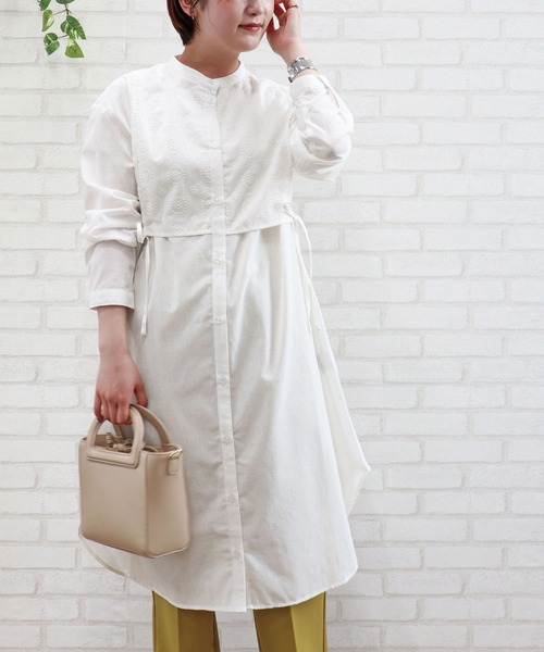 刺しゅう使いデザインワンピース ワンピース Belluna Plus ベルーナ のファッション通販 Zozotown