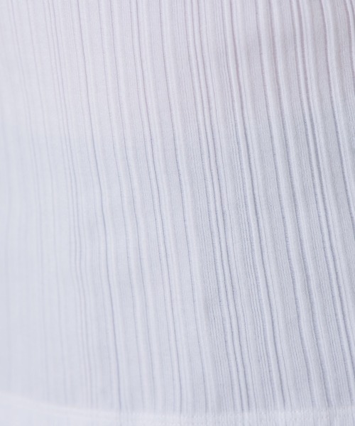 Droite lautreamont（ドロワットロートレアモン）の「ランダムリブタンクトップ≪洗濯機で洗える≫（タンクトップ・レディース・ブラック/ベージュ/オフホワイト・M）」の13枚目の写真