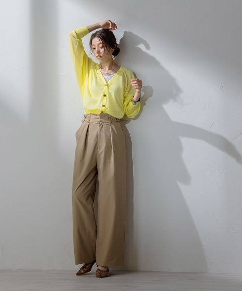 Droite lautreamont（ドロワットロートレアモン）の「ランダムリブタンクトップ≪洗濯機で洗える≫（タンクトップ・レディース・ブラック/ベージュ/オフホワイト・M）」の11枚目の写真