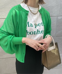 y/m by misato | シアーボリュームスリーブカーデ(カーディガン/ボレロ)