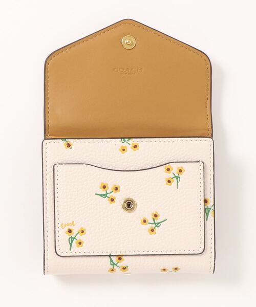 【COACH☆新作】希少！ウィン スモール ウォレット！フローラル！ホワイト！ COACH（コーチ）の「ウィン スモール ウォレット・フローラル プリント