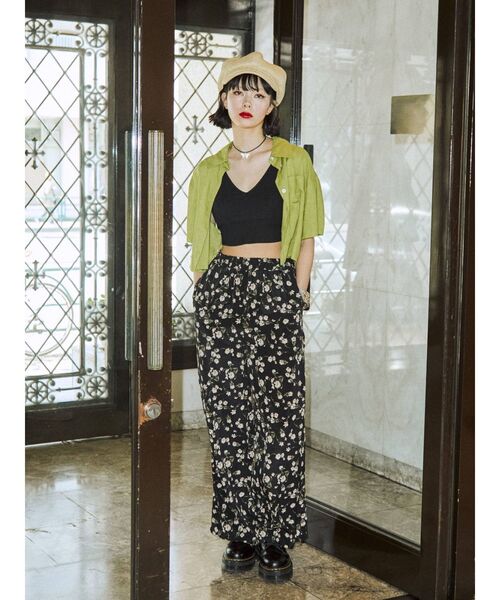 jouetie(ジュエティ)の「ワイドクロップドシャツ【セットアップ対応】(シャツ/ブラウス・レディース・ブラック/グリーン/その他1・MEDIUM)」の18枚目の写真