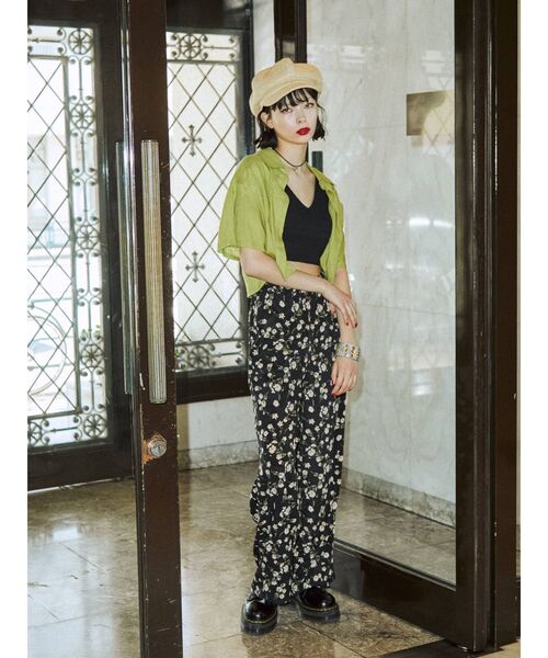 jouetie(ジュエティ)の「ワイドクロップドシャツ【セットアップ対応】(シャツ/ブラウス・レディース・ブラック/グリーン/その他1・MEDIUM)」の15枚目の写真