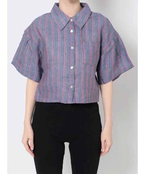 jouetie(ジュエティ)の「ワイドクロップドシャツ【セットアップ対応】(シャツ/ブラウス・レディース・ブラック/グリーン/その他1・MEDIUM)」の14枚目の写真