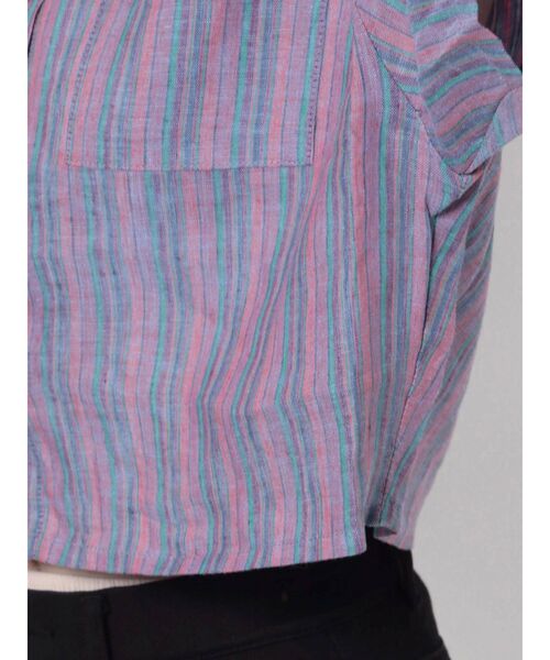 jouetie(ジュエティ)の「ワイドクロップドシャツ【セットアップ対応】(シャツ/ブラウス・レディース・ブラック/グリーン/その他1・MEDIUM)」の9枚目の写真