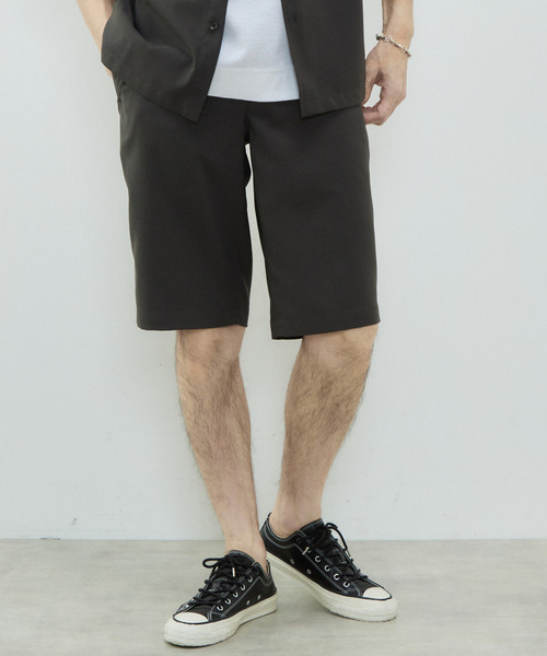 MEN'S MELROSE（メンズメルローズ）の「リフラクスポプリンイージーショーツ（その他パンツ・メンズ・ベージュ/ブルー/ラベンダー/チャコールグレー・4/2/3）」の2枚目の写真