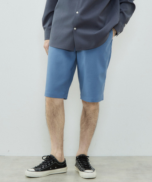 MEN'S MELROSE（メンズメルローズ）の「リフラクスポプリンイージーショーツ（その他パンツ・メンズ・ベージュ/ブルー/ラベンダー/チャコールグレー・4/2/3）」の4枚目の写真