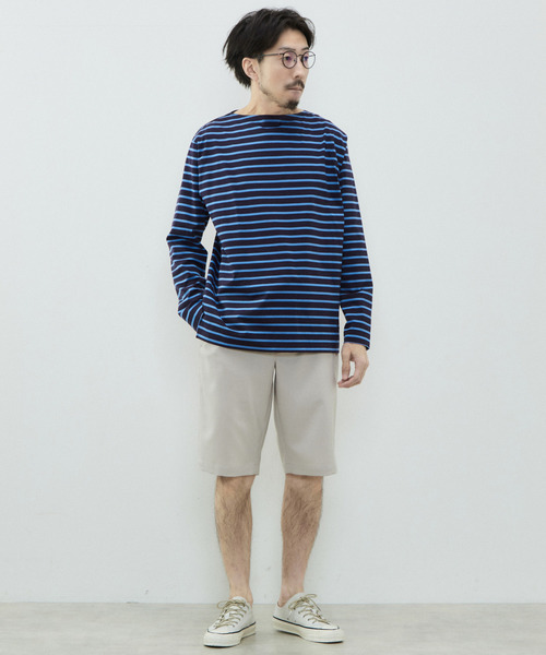 MEN'S MELROSE（メンズメルローズ）の「リフラクスポプリンイージーショーツ（その他パンツ・メンズ・ベージュ/ブルー/ラベンダー/チャコールグレー・4/2/3）」の8枚目の写真