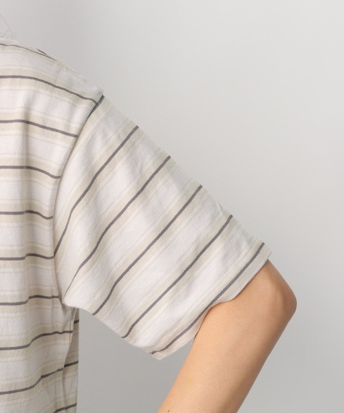 LEPSIM（レプシィム）の「マルチボーダーT　282125（Tシャツ/カットソー・レディース・オレンジ/グリーン/グレイッシュベージュ・FREE）」の15枚目の写真