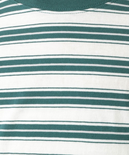 LEPSIM（レプシィム）の「マルチボーダーT　282125（Tシャツ/カットソー・レディース・オレンジ/グリーン/グレイッシュベージュ・FREE）」の11枚目の写真