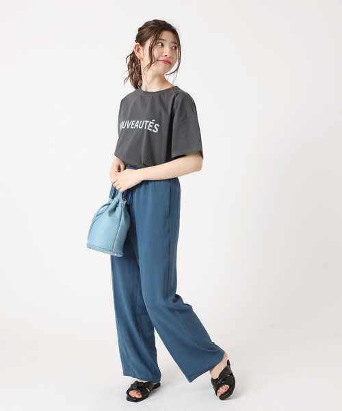 B.C STOCK（ベーセーストック）の「タイプロゴTシャツ（Tシャツ/カットソー・レディース・ホワイト/ブラック/ベージュ/サックスブルー/オレンジ・FREE）」の6枚目の写真