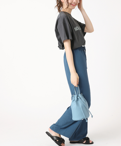 B.C STOCK（ベーセーストック）の「タイプロゴTシャツ（Tシャツ/カットソー・レディース・ホワイト/ブラック/ベージュ/サックスブルー/オレンジ・FREE）」の8枚目の写真