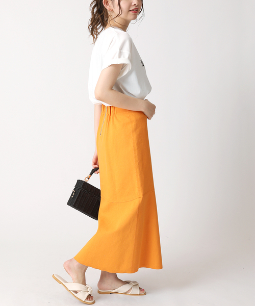 B.C STOCK（ベーセーストック）の「タイプロゴTシャツ（Tシャツ/カットソー・レディース・ホワイト/ブラック/ベージュ/サックスブルー/オレンジ・FREE）」の11枚目の写真