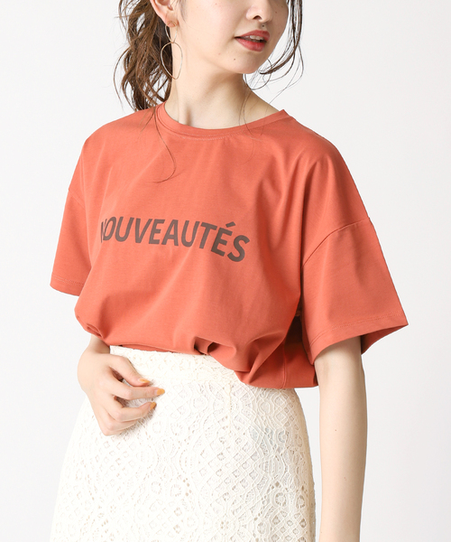 B.C STOCK（ベーセーストック）の「タイプロゴTシャツ（Tシャツ/カットソー・レディース・ホワイト/ブラック/ベージュ/サックスブルー/オレンジ・FREE）」の19枚目の写真