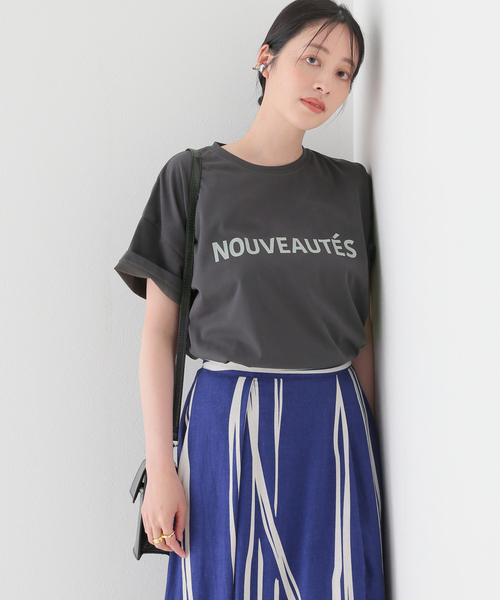 B.C STOCK（ベーセーストック）の「タイプロゴTシャツ（Tシャツ/カットソー・レディース・ホワイト/ブラック/ベージュ/サックスブルー/オレンジ・FREE）」の21枚目の写真