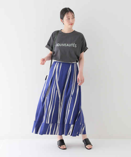 B.C STOCK（ベーセーストック）の「タイプロゴTシャツ（Tシャツ/カットソー・レディース・ホワイト/ブラック/ベージュ/サックスブルー/オレンジ・FREE）」の22枚目の写真