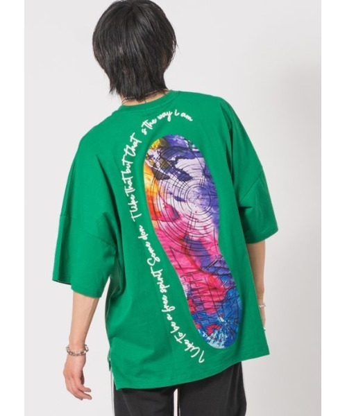 RE730（アールイーセブンサーティー）の「RE730  スニーカープリントモンスターシルエットTシャツ（Tシャツ/カットソー・メンズ・ブラック/オフホワイト/グリーン/ブルー・MEDIUM/LARGE）」の3枚目の写真