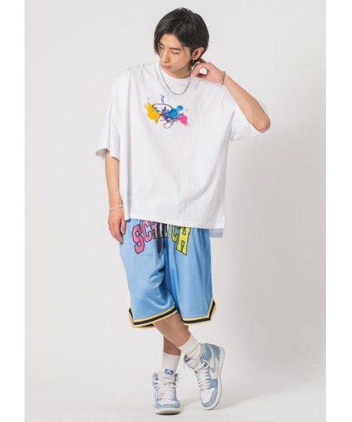 RE730（アールイーセブンサーティー）の「RE730  スニーカープリントモンスターシルエットTシャツ（Tシャツ/カットソー・メンズ・ブラック/オフホワイト/グリーン/ブルー・MEDIUM/LARGE）」の6枚目の写真