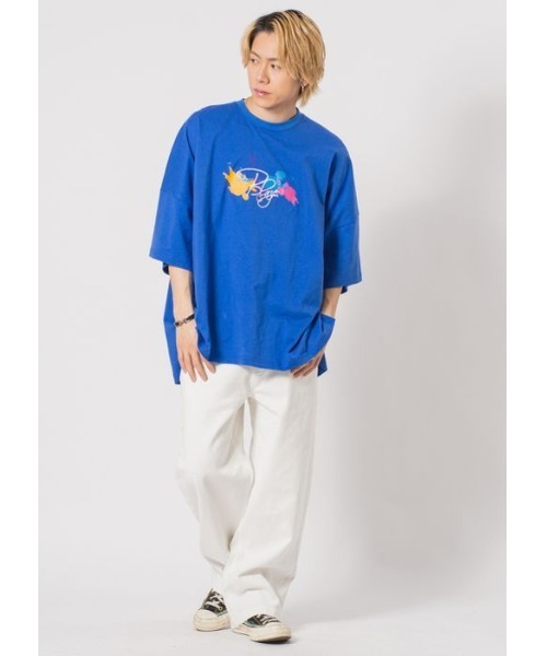 RE730（アールイーセブンサーティー）の「RE730  スニーカープリントモンスターシルエットTシャツ（Tシャツ/カットソー・メンズ・ブラック/オフホワイト/グリーン/ブルー・MEDIUM/LARGE）」の13枚目の写真