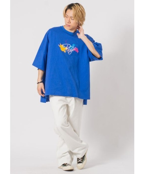 RE730（アールイーセブンサーティー）の「RE730  スニーカープリントモンスターシルエットTシャツ（Tシャツ/カットソー・メンズ・ブラック/オフホワイト/グリーン/ブルー・MEDIUM/LARGE）」の14枚目の写真