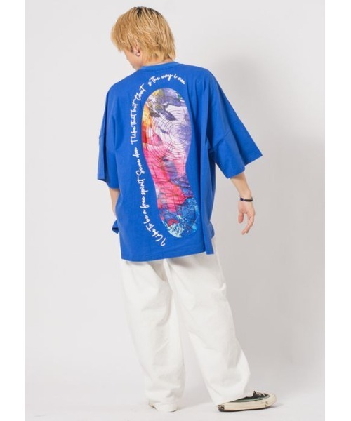 RE730（アールイーセブンサーティー）の「RE730  スニーカープリントモンスターシルエットTシャツ（Tシャツ/カットソー・メンズ・ブラック/オフホワイト/グリーン/ブルー・MEDIUM/LARGE）」の16枚目の写真