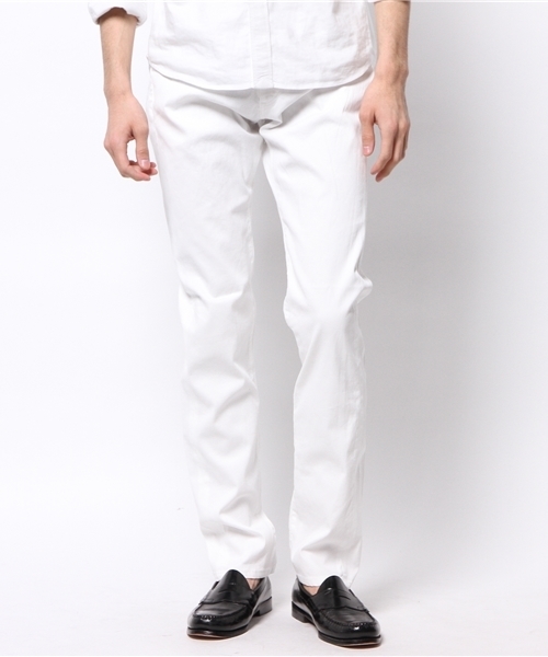 417 EDIFICE（フォーワンセブンエディフィス）の「◇ピケストレッチ5ポケットパンツ（その他パンツ・メンズ・グレー/カーキ/ホワイト/ネイビー・SMALL/MEDIUM/LARGE/X-LARGE）」の2枚目の写真