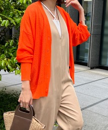 Doudou ドゥドゥ レディース のカーディガン ボレロ オレンジ 橙色系 通販 Zozotown