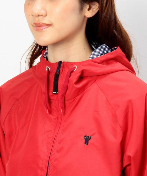 coen（コーエン）の「リバーシブル（ギンガムチェック⇔無地）ブルゾン（ブルゾン・レディース・ベージュ/レッド/ネイビー・MEDIUM/LARGE）」の17枚目の写真