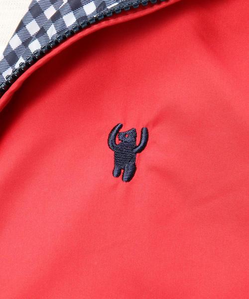 coen（コーエン）の「リバーシブル（ギンガムチェック⇔無地）ブルゾン（ブルゾン・レディース・ベージュ/レッド/ネイビー・MEDIUM/LARGE）」の9枚目の写真