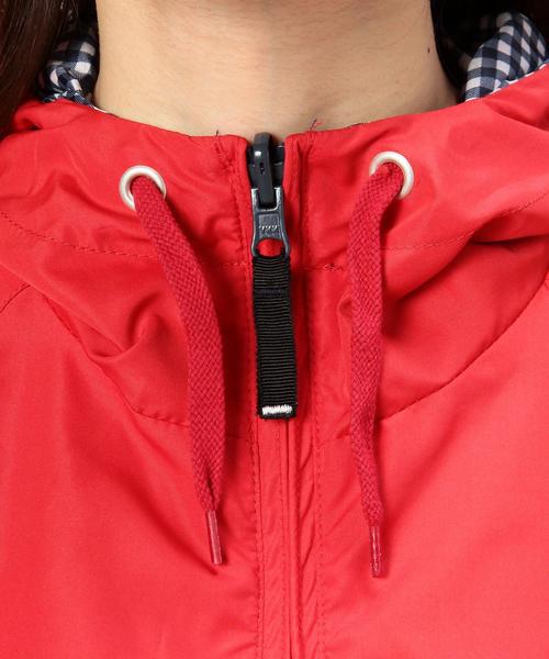 coen（コーエン）の「リバーシブル（ギンガムチェック⇔無地）ブルゾン（ブルゾン・レディース・ベージュ/レッド/ネイビー・MEDIUM/LARGE）」の10枚目の写真