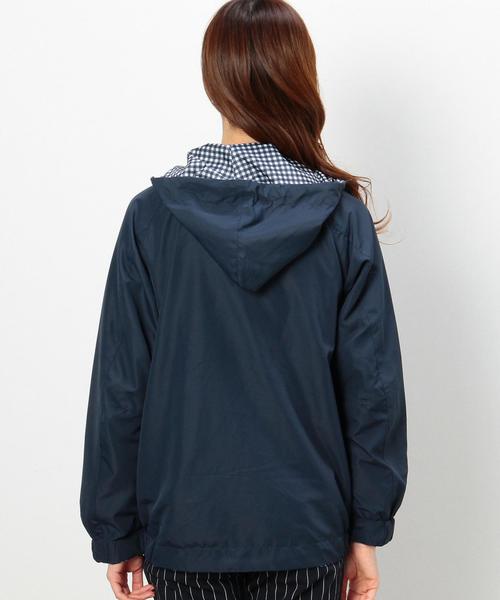 coen（コーエン）の「リバーシブル（ギンガムチェック⇔無地）ブルゾン（ブルゾン・レディース・ベージュ/レッド/ネイビー・MEDIUM/LARGE）」の22枚目の写真