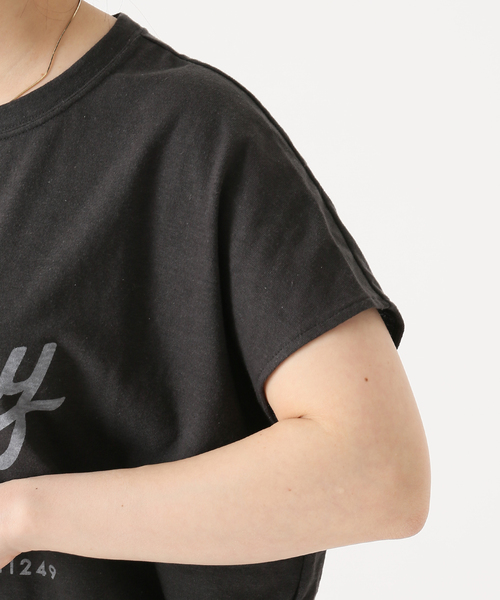 RIDING HIGH（ライディングハイ）の「《追加2》別注【RIDING HIGH/ライディングハイ】ラフィ天竺Tシャツ（Tシャツ/カットソー・レディース・ホワイト/ブラック/ベージュ/パープル/グリーン系その他・FREE）」の18枚目の写真