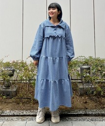 Candy Stripper | HOLIDAY GINGHAM CHECK TIERED ワンピース(ワンピース)