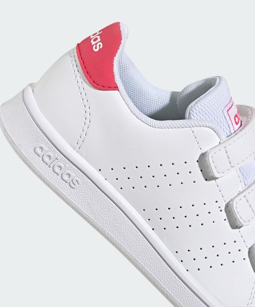 adidas（アディダス）の「アドバンコート ライフスタイル 面ファスナー / AdvanCourt Lifestyle H&L / アディダス adidas（スニーカー・キッズ・ホワイト×グリーン/ホワイト×ネイビー/ホワイト×ピンク・18cm/17.0cm/19.0cm/20.0cm/21.0cm）」の21枚目の写真