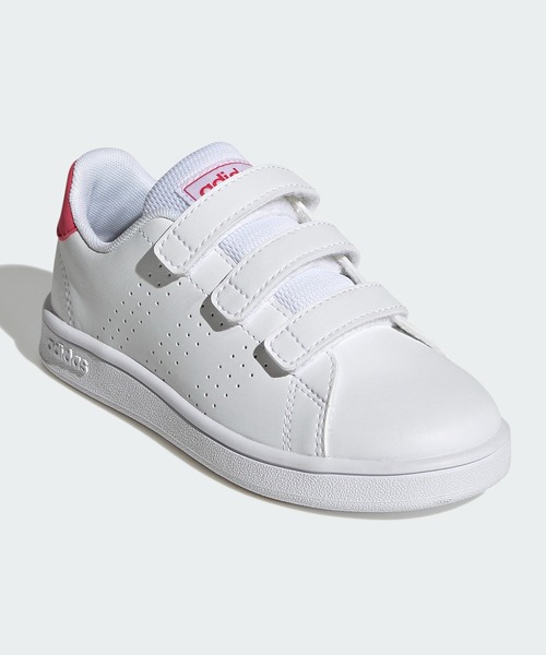 adidas（アディダス）の「アドバンコート ライフスタイル 面ファスナー / AdvanCourt Lifestyle H&L / アディダス adidas（スニーカー・キッズ・ホワイト×グリーン/ホワイト×ネイビー/ホワイト×ピンク・18cm/17.0cm/19.0cm/20.0cm/21.0cm）」の20枚目の写真