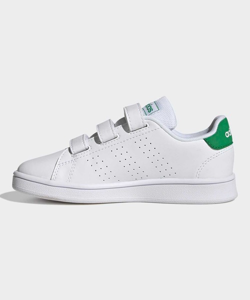 adidas（アディダス）の「アドバンコート ライフスタイル 面ファスナー / AdvanCourt Lifestyle H&L / アディダス adidas（スニーカー・キッズ・ホワイト×グリーン/ホワイト×ネイビー/ホワイト×ピンク・18cm/17.0cm/19.0cm/20.0cm/21.0cm）」の10枚目の写真