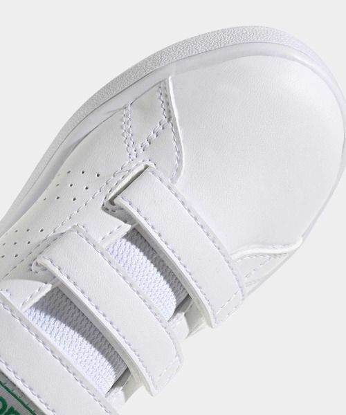 adidas（アディダス）の「アドバンコート ライフスタイル 面ファスナー / AdvanCourt Lifestyle H&L / アディダス adidas（スニーカー・キッズ・ホワイト×グリーン/ホワイト×ネイビー/ホワイト×ピンク・18cm/17.0cm/19.0cm/20.0cm/21.0cm）」の7枚目の写真