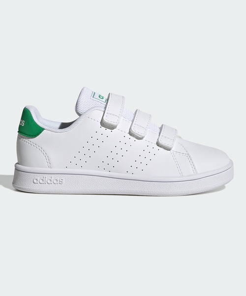 adidas（アディダス）の「アドバンコート ライフスタイル 面ファスナー / AdvanCourt Lifestyle H&L / アディダス adidas（スニーカー・キッズ・ホワイト×グリーン/ホワイト×ネイビー/ホワイト×ピンク・18cm/17.0cm/19.0cm/20.0cm/21.0cm）」の11枚目の写真