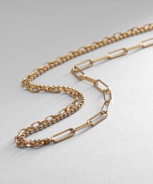 K10カットビーズステーション ロングネックレス（ネックレス