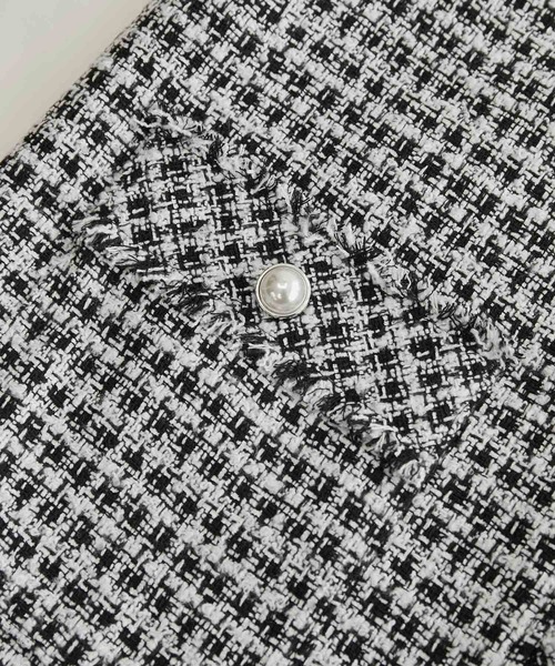 ROPE' PICNIC（ロペピクニック）の「セットアップ対応/ツイードジレ ベスト（ベスト・レディース・ブラック/ベージュ・38）」の11枚目の写真