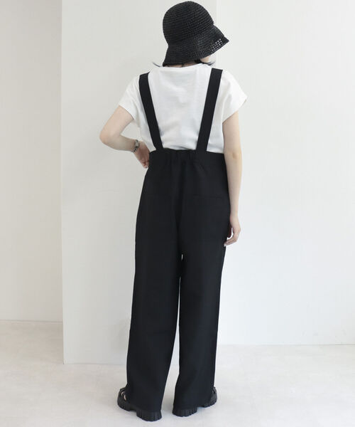 fredy repit(フレディレピ)の「ハイウエストサロペット(サロペット/オーバーオール・レディース・オフホワイト/ブラック・38)」の12枚目の写真