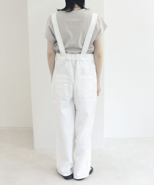 fredy repit(フレディレピ)の「ハイウエストサロペット(サロペット/オーバーオール・レディース・オフホワイト/ブラック・38)」の15枚目の写真