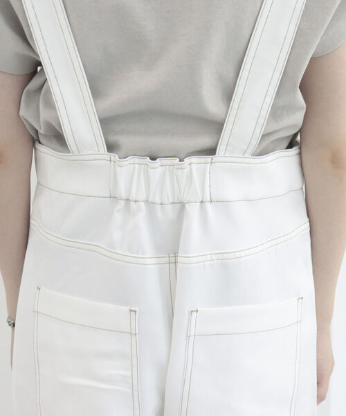 fredy repit(フレディレピ)の「ハイウエストサロペット(サロペット/オーバーオール・レディース・オフホワイト/ブラック・38)」の16枚目の写真