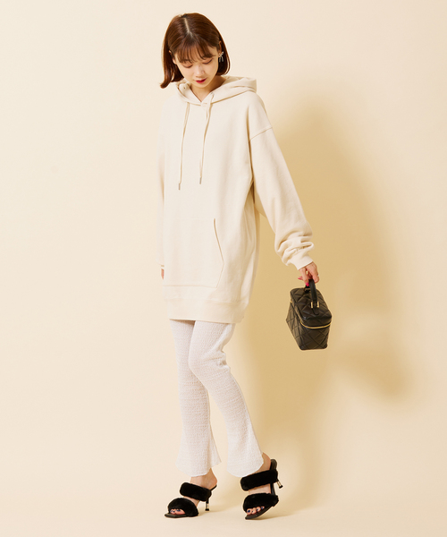 U by SPICK&SPAN（ユーバイスピックアンドスパン）の「スウェットワンピース（ワンピース・レディース・エメラルドブルー/ブラウン/アイボリー・FREE）」の7枚目の写真